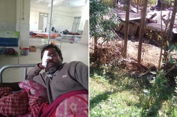 Chappa Vote Victory Celebration Continues : BJP goons destroyed farmland, demolished houses of CPIM supporters and organized deadly attacks in Udaipur Chappa Vote Victory Celebration Continues : BJP goons destroyed farmland, demolished houses of CPIM supporters and organized deadly attacks in Udaipur
