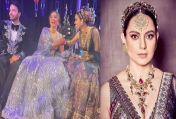 Kangana shares pics of Ankita, Vicky's sangeet ceremony Kangana shares pics of Ankita, Vicky's sangeet ceremony