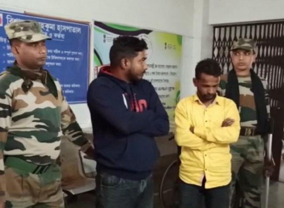 Two BJP youth leaders of Dhanpur Arrested for smuggling contraband items in Bishalgarh Two BJP youth leaders of Dhanpur Arrested for smuggling contraband items in Bishalgarh