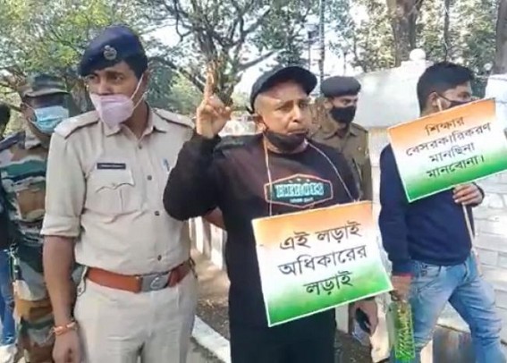 Ex-BJP MLA Asish Das was Arrested by NCC PS Police on 22nd Day of Protest : Arrested Asish Das Slammed CM Biplab Deb over ‘Dictator Rule’ Ex-BJP MLA Asish Das was Arrested by NCC PS Police on 22nd Day of Protest : Arrested Asish Das Slammed CM Biplab Deb over ‘Dictator Rule’