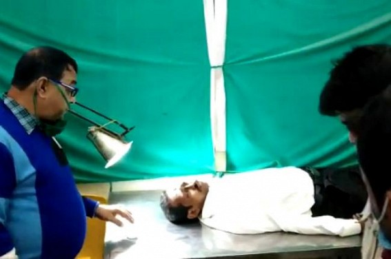 Person sustained critical injuries in a road accident at Bishalgarh Person sustained critical injuries in a road accident at Bishalgarh