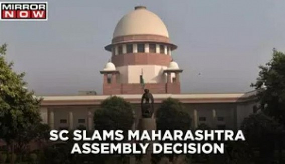 'Decision danger to democracy': SC grills Maha on 12 BJP MLAs suspension 'Decision danger to democracy': SC grills Maha on 12 BJP MLAs suspension