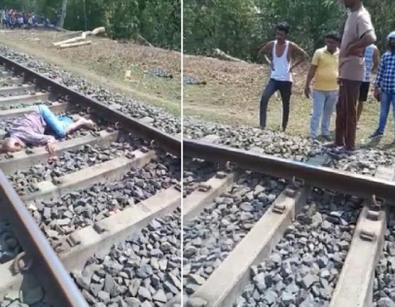 Man died after Ran Over by a Train at Jogendra Nagar Man died after Ran Over by a Train at Jogendra Nagar