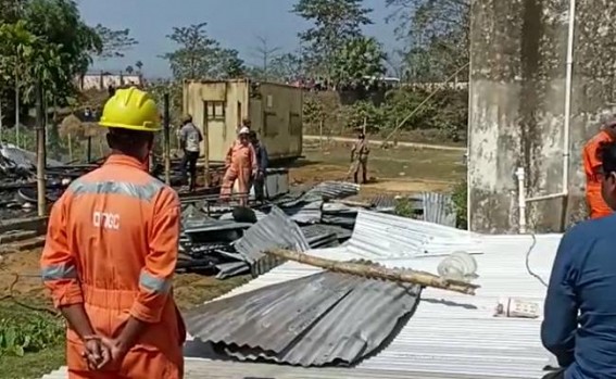 ONGC run Kitchen caught into Fire : Worker Injured: Resentment Brews among Locals and Workers ONGC run Kitchen caught into Fire : Worker Injured: Resentment Brews among Locals and Workers