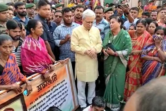 Death in Political Clash : BJP workers withdrew protest after Jishnu Debbarman assured justice Death in Political Clash : BJP workers withdrew protest after Jishnu Debbarman assured justice