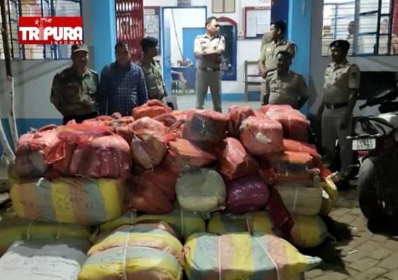 Illegally stored Clothes worth Over Rs. 10 Lakhs Seized by Amtali Police from a House : House Owner Booked Illegally stored Clothes worth Over Rs. 10 Lakhs Seized by Amtali Police from a House : House Owner Booked