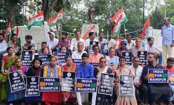 Tripura Trinamool Congress demand Peace in Manipur Tripura Trinamool Congress demand Peace in Manipur