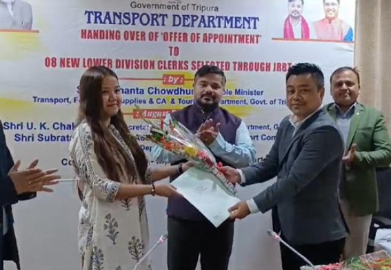 JRBT Jobs : Eight LD Clerks appointed in Transport Dept JRBT Jobs : Eight LD Clerks appointed in Transport Dept