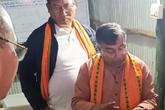 Power Minister met injured TSECL worker Power Minister met injured TSECL worker