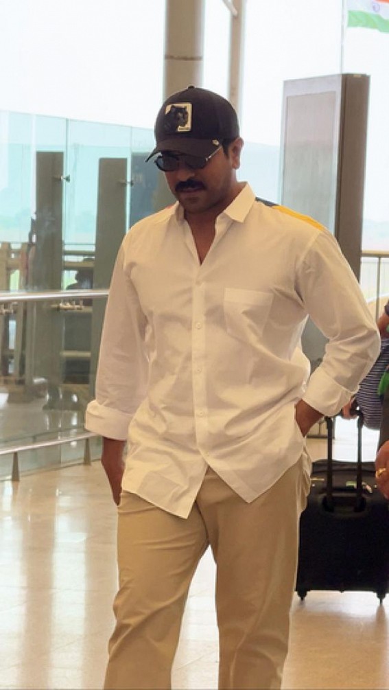 Ram Charan lands in Chennai for two-day ‘Game Changer’ shoot Ram Charan lands in Chennai for two-day ‘Game Changer’ shoot