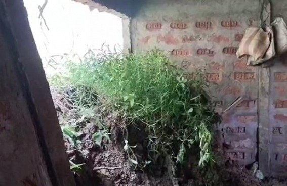 House collapsed after heavy rain in Kailshahar, Deochara ADC village House collapsed after heavy rain in Kailshahar, Deochara ADC village