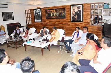 BJP-Tipra Motha-IPFT's joint meeting for PM Modi and Amit Shah's visits. TIWN Pic April 13