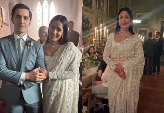 Freida Pinto to wear a Manish Malhotra saree as Grace in Surface season 2 Freida Pinto to wear a Manish Malhotra saree as Grace in Surface season 2