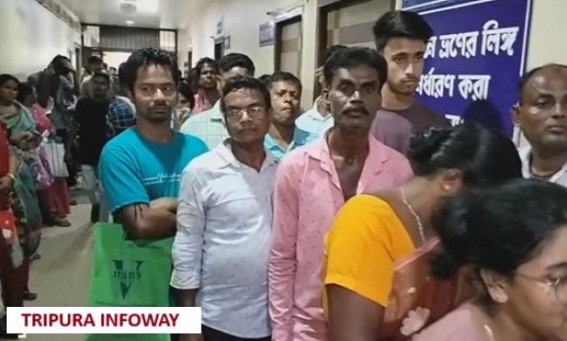 GB Hospital Crisis : Long rows of Patients for X-Ray for Hours and Hours left Public Exhausted GB Hospital Crisis : Long rows of Patients for X-Ray for Hours and Hours left Public Exhausted