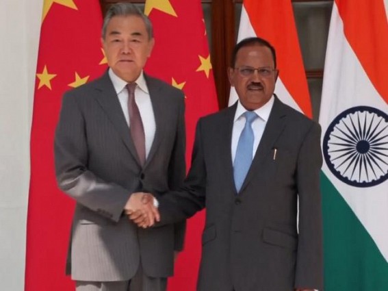 NSA Ajit Doval meets Chinese Foreign Minister Wang Yi to discuss border issues NSA Ajit Doval meets Chinese Foreign Minister Wang Yi to discuss border issues