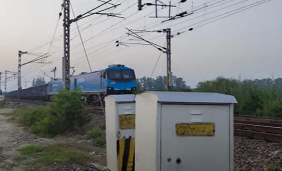 First Locomotive Electric Train reached Tripura First Locomotive Electric Train reached Tripura
