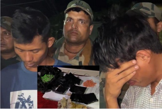 Two Drug Peddlers Arrested with Yaba Tablets worth Rs. 9 Lakhs in Dharmanagar Two Drug Peddlers Arrested with Yaba Tablets worth Rs. 9 Lakhs in Dharmanagar