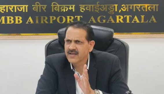 Agartala Airport Director Krishan Mohan Nehra press meet. TIWN Pic Dec 10 Agartala Airport Director Krishan Mohan Nehra press meet. TIWN Pic Dec 10