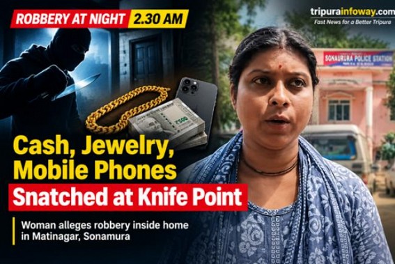 Knife-Point Robbery Reported in Matinagar; Gold Chain, Cash and Mobile Phone Allegedly Snatched Knife-Point Robbery Reported in Matinagar; Gold Chain, Cash and Mobile Phone Allegedly Snatched
