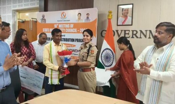 Eight Honored with Rah-Veer Awards at 18th Tripura State Road Safety Council Meeting Eight Honored with Rah-Veer Awards at 18th Tripura State Road Safety Council Meeting