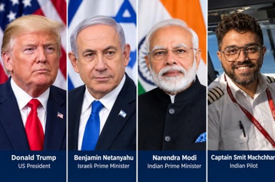 Trump, Netanyahu Praise Indian Pilot Smit Machchhar; PM Modi Speaks to His Family Trump, Netanyahu Praise Indian Pilot Smit Machchhar; PM Modi Speaks to His Family